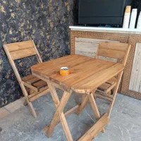 میز و صندلی چوبی