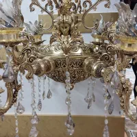 لوستر طلایی|لوستر و چراغ آویز|مشهد, حجاب (شهرک غرب)|دیوار