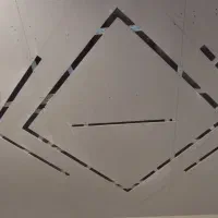 طراحی برشکاری کناف و نصب لاین نوری