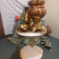 سماور برنجی منبت کاری