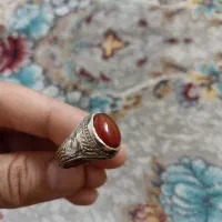 انگشتر قدیمی عقیق یمنی