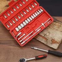 آچار بکس 46 عددی (آکبند شرکتی) جعبه ابزار حرفه ای|ابزارآلات|اصفهان, جلفا|دیوار