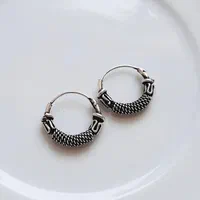 گوشواره نقره حلقه ای، زیبایی کلاسیک و چشم نواز|بدلیجات|بندرعباس, |دیوار