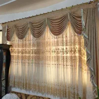 ۲ عدد پرده سالم و تمیز دارای والن