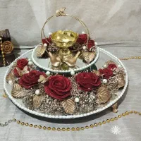 تزیینات حرفه ای سینی حنا بندان