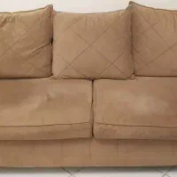 نیم ست راحتی کارکرده و ۸ عدد صندلی نهارخوری