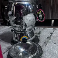 سماور گازی لاوین همراه با قوری چینی