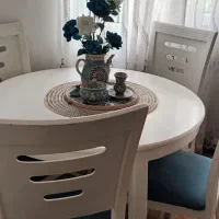 میز نهار خوری ۴نفره|میز و صندلی غذاخوری|آزادشهر, |دیوار