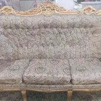 مبل سلطنتی 9 نفره طلایی|مبلمان خانگی و میز عسلی|مشهد, فدک|دیوار