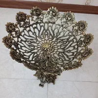 میوه خوری برنزی سایز بزرگ بشقاب|ظروف سرو و پذیرایی|تهران, خاک سفید|دیوار