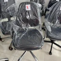 صندلی مشکی پایه استیل کامپیوتر ی تحریر میز