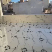 اوستا سنگ نما کاشی خورده کاری کاشی چسبی انجام میدم