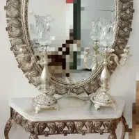 سرویس کامل آینه و شمعدانی برنجی