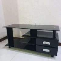 میز تلویزیون شیشه ای فرانسوی