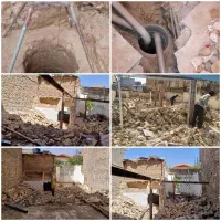 تخریب کارصفرتاصد ساختمان مغنی چاه کن وصل فاضلاب