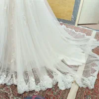 لباس عروس شیک درحدنو.سایز۴۲تا۴۴.دنباله دار.توری|لباس|تبریز, |دیوار