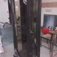 بوفه  چوبی. پشت آیینه و بغل درب|بوفه، ویترین، کنسول|همدان, |دیوار