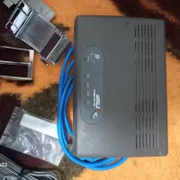 مودم با سیم به همراه لن