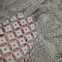 پرده گیپور دانتل ترک کرم نسکافه ای روشن