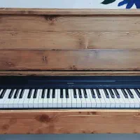 پیانو یاماها p45 به همراه پایه تمام چوب سفارشی|پیانو، کیبورد، آکاردئون|زنجان, |دیوار