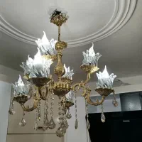 لوستر 4شاخه 8لامپ