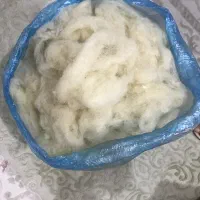 پشم گوسفند تمیز و شسته شده