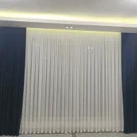 پرده حریر ترک و شنل مشکی|پرده، رانر، رومیزی|سرپل ذهاب, |دیوار