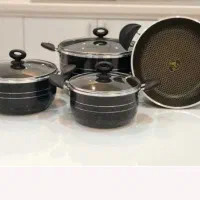 سرویس قابلمه و تابه لانه زنبوری  هفت پارچه هلنا