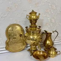 سماور ذغالی‌ و سرویس