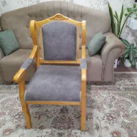 ۳عددمبل یاصندلی طوسی روکش عوض شده سالم.تخفیف جزئی|مبلمان خانگی و میز عسلی|قائم‌شهر, |دیوار