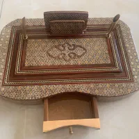 جا قلمی خاتم کاری کشو دار|صنایع دستی و سایر لوازم تزئینی|تهران, گیشا|دیوار
