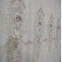 پرده تور و دستک مخمل