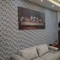 نقاشی ساختمان طرح کاغذ دیواری  با رنگ نانو|خدمات پیشه و مهارت|شهریار, شهریار|دیوار