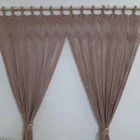 پرده شلف دیوارکوب مکرومه