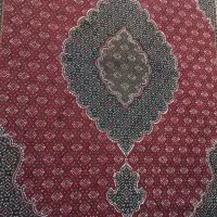 فرش ۶ متری زرشکی ریز ماهی
