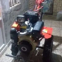 شخم زدن باغ با تیلر