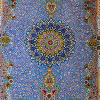 فرش ذرع و نیم ۱/۵متری دستباف تمام ابریشم قم|فرش|تهران, نیاوران|دیوار
