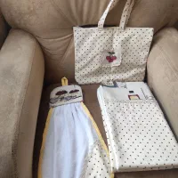 سرویس آشپزخانه ۱۵ تکه|سفره، حوله، دستمال آشپزخانه|تبریز, |دیوار