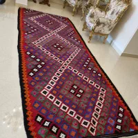 گلیم عشایر دستبافت ، ریز بافت بسیار زیبا و خوش نقش