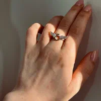 انگشتر ژوپینگ طرح بال فرشته