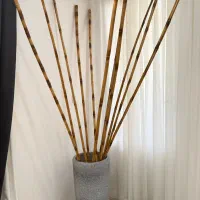 گلدان سفالی همراه چوب بامبو|صنایع دستی و سایر لوازم تزئینی|بندرعباس, |دیوار