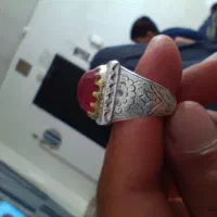 یاقوت سرخ انگشتر نقره|جواهرات|چهارباغ, |دیوار