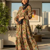 لباس زنانه پیراهن ساحلی سوپر نخ هلنا شیکان کده