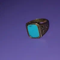 انگشتر نگین فیروزه ای