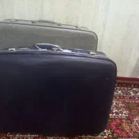 دو عدد چمدان قدیمی کار کرده|کیف، کفش، کمربند|اصفهان, جاوان|دیوار