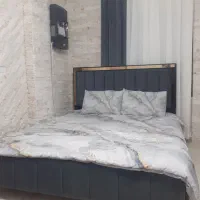 سرویس تخت خواب بغل تختی دو کشو میز ارایشی با توشک