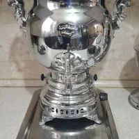 سماور گازی و ظروف چینی