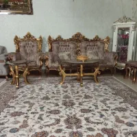 مبلمان استیل سلطنتی ۹نفره|مبلمان خانگی و میز عسلی|بروجرد, |دیوار