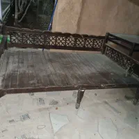 ۴ عدد تخت چوبی سنتی فروش فوری|تخت و سرویس خواب|لردگان, |دیوار