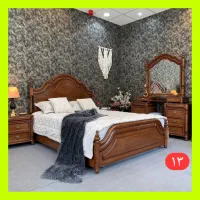 سرویس تخت خواب دونفره مدل آمریکایی(تمام چوب)